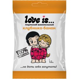 Жевательный мармелад со вкусом клубника-банан Love is ЖуйМиксик 25 гр