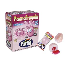 Жевательная резинка с клубничной начинкой  