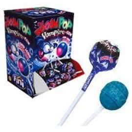 Кислый леденец красит язык в синий цвет / Карамель FINI 