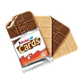 Вафельное печенье с молочной начинкой T2 Kinder Cards  25,6 гр