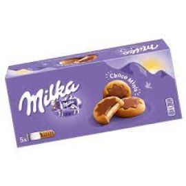Milka Choco Minis. Печенье в виде звездочек с шоколадным центром, упаковка 4 шт 150 гр