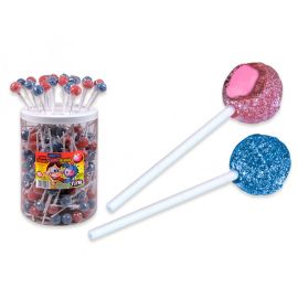 FINI Карамель леденцовая с жевательной начинкой на палочке 