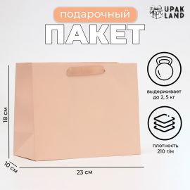 Пакет ламинированный «Ваниль», MS 23×18×10 см