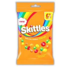 Жевательное драже со вкусом цитрусов Skittles Citrus (Скитлс) 109 гр