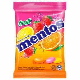 Жевательные конфеты Mentos Fruit со вкусом фруктов, 135 гр