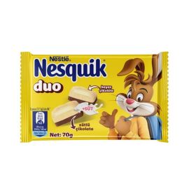 Шоколад Nesquik DUO белый и молочный 70 гр